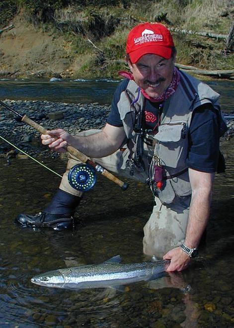 MG smiling hero / Siletz River steelhead fly fishing guide / McKenzie River fly fishing guides